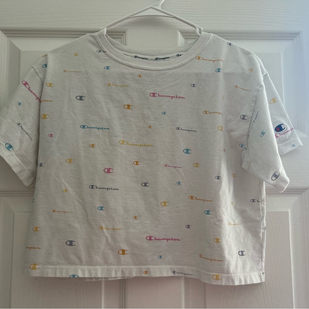 Champion Crop Tee with Adorable Miniprint
